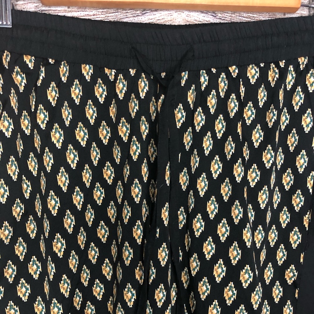 Bar Iii Black Patterned Drawstring Pant - image 2